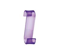 Gedy Percha Lila-Transparente Color | L3,2 x P6,7 x H11,7 cm | Gancho | Enganche directo, sin taladro | Resina termoplástica
