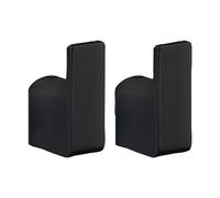 Gedy Set 2 perchas Pirenei Negro Mate
