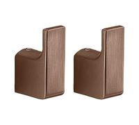 Gedy PIRENEI Colgador toalla baño 2 Piezas, Latón, Oro Rosa, 2 x 3,3 x 5,3, Tratamiento PVD
