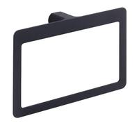 Gedy PIRENEI Toallero baño, Toallero Pared, Toallero argolla, Negro Mate, Latón, 23 x 5,1 x 15,1