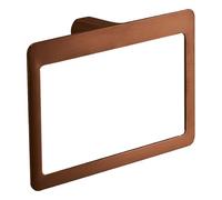 Gedy PIRENEI Toallero baño, Toallero Pared, Toallero argolla, Oro Rosa, Tratamiento PVD, Latón, 23 x 5,1 x 15,1