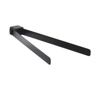 Gedy PIRENEI Toallero de baño Pared Doble, Negro Mate, Latón, 35,9 x 4,6 x 3,3