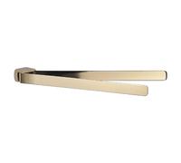 Gedy PIRENEI Toallero de baño Pared Doble, Oro, Tratamiento PVD, Latón, 35,9 x 4,6 x 3,3