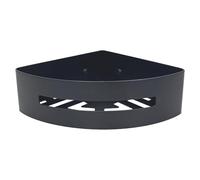 Gedy POSEIDON Cesta ducha, estante ducha, esquinero, Acero inox AISI 304, Negro mate, 19,8 x 19,8 x 7,2 cm