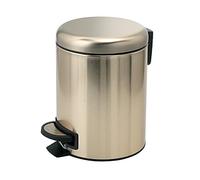 Gedy Potty Papelera con pedal y tapa 3 Litros Oro Mate