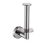 Gedy Project Portarrollos Papel higiénico baño Vertical, Cromo, Acero INOX AISI 304, 5,7 x 9,3 x 17,3