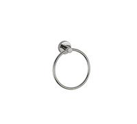 Gedy Project Toallero baño, Toallero Pared, Toallero argolla, Cromo, Acero INOX AISI 304, 16 x 6 x 18