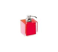 Gedy RA8106 Dosificador de jabón, Rojo, 7x7x16,2