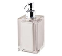 Gedy Rainbow Dispensador de jabón, Resina, Beige, 7 x 7 x 16,2, Capacidad de 210 ml