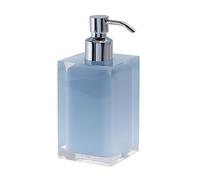 Gedy Rainbow Dispensador de jabón, Resina, Celeste, 7 x 7 x 16,2, Capacidad de 210 ml