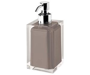Gedy Rainbow Dispensador de jabón, Resina, Tórtora, 7 x 7 x 16,2, Capacidad de 210 ml