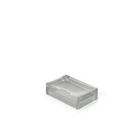 Gedy RAINBOW Jabonera, Resina, Plata, 11 x 7 x 3