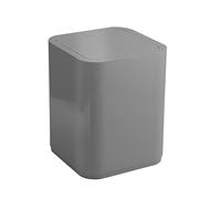 Gedy Seventy Papelera Basura baño, Cuadrada, 8L, con Tapa, Resinas termoplásticas, Gris, 20 x 20 x 24,6 cm