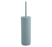 Gedy Sharon Escobillero baño WC en resinas termoplásticas Ligero y Resistente, Azul Mate, Escobillero Suelo con piña Negra en Nylon, 9 x 9 x 38,4 cm