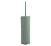 Gedy Sharon Escobillero baño WC en resinas termoplásticas Ligero y Resistente, Verde Mate, Escobillero Suelo con piña Negra en Nylon, 9 x 9 x 38,4 cm