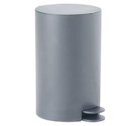 Gedy SHARON Papelera basura baño, 3L, con pedal y tapa, Resinas termoplásticas, Gris, 15,8 x 19,5 x 25,4