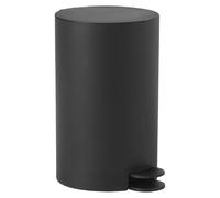 Gedy Sharon Papelera con pedal y tapa 3 litros Negro mate