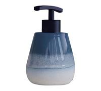 Gedy SHEJLA Dispensador de jabón, Cerámica, Azul, 10 x 10 x 15,5