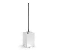 Gedy Sofia Escobillero baño, Resina y Arena, Blanco, 9,3 x 9,3 x 43,7