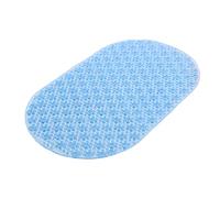 Gedy Solid Alfombra Antideslizante baño-Ducha 69 x 38, PVC, Transparente-Azul