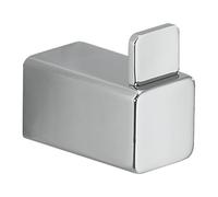Gedy SPLUGA Colgador toalla baño, Acero inox y aluminio, Cromo, 2,6 x 4,5 x 4