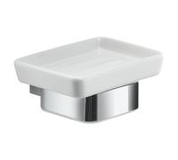 Gedy Spluga Jabonera Baño Pared Acero INOX Cerámica Cromo