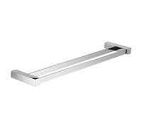 Gedy SPLUGA Toallero de baño Pared Doble, Cromo, Acero Inoxidable y Aluminio, 55 x 12 x 6