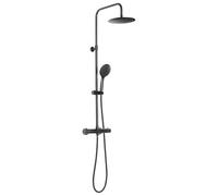 Columna de ducha termostática extensible Star mix 03 Negro Mate