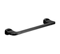 Gedy Stelvio Toallero baño, Toallero Pared, 34,9 x 7 x 3,4, Negro Mate, Acero Inoxidable