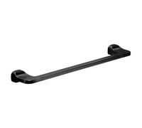 Gedy Stelvio Toallero baño, Toallero Pared, 45 x 7 x 3,4, Negro Mate, Acero Inoxidable