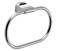 Gedy Stelvio Toallero baño, Toallero Pared, Toallero argolla, Cromo, Acero Inoxidable, 20,7 x 4,9 x 13,4