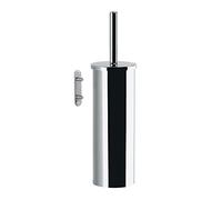 GEDY | Taipei Escobilla de Inodoro de Pared de Acero Inoxidable, Acabado Brillante, Dimensiones 37,7 x 9,1 x 10 cm y Peso 0,394 kg