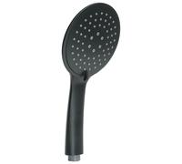 Gedy G-Tech 13, alcachofa de Ducha de 3 chorros, alcachofa ABS con Acabado Negro, 5 años de garantía, diseño R&S, Filtro de Ducha antiarena Incluido, única