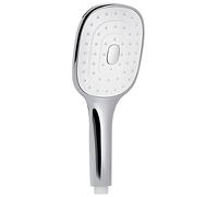 Gedy Tendence 08 Alcachofa Ducha, Mango Ducha, Cromo;Blanco, ABS, 1 Tipo de Chorro, Ahorro de Agua, fácil Limpieza