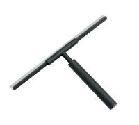Gedy THOR Limpia mamparas ducha cristal, Latón, 24 x 2,1 X 17,5, Negro Mate