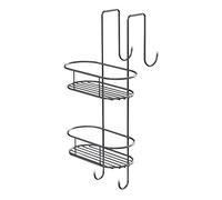 Gedy Tito Cesta Ducha para Colgar, Estante Ducha, Doble, Metal, Cromo, 24 x 22 x 49