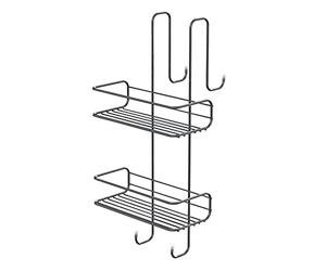 Gedy Tito Porta Objetos de Ducha, Cromo, 24x22x49