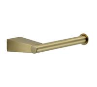 Gedy Tonale Portarrollos Baño Pared Sin Tapa Acero INOX Oro Mate | 16,3x7,4x2,4cm | Acero inox | Cambio rápido del rollo | Diseño geométrico ultraplano | Oro mate