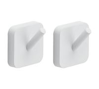 Gedy Set 2 perchas Tonga Blanco Mate