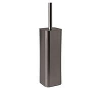 Gedy Tonga Escobillero baño, Escobilla baño, Gun Metal, Acero Inoxidable, 8,3 x 8,3 x 38