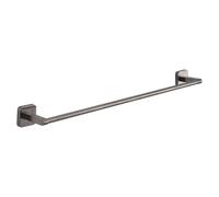 Gedy Tonga Toallero baño, Toallero Pared, Toallero Adhesivo, Toallero sin Taladro, 60 x 6,9 x 4,7, Gun Metal, Acero Inoxidable