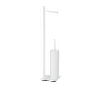 Gedy Trilly Columna Portarrollos y escobillero Blanco
