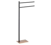 Gedy Trilly Toallero de pie Natural-Negro Mate