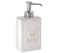 Gedy Vivienne Dosificador de Jabón, Cerámica, Blanco, 8,7x6x18 cm