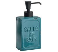 Gedy Vivienne Dispensador de jabón, Cerámica, Azul, 8,7 x 6 x 18