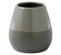 Gedy Wilma Portacepillos Dientes Baño Sobremesa ø10x10cm Cerámica Acabado Verde Salvia, Vaso Portacepillos Baño Moderno