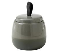 Gedy WILMA Tarro de baño, Porcelana, Verde, 9,5 x 9,5 x 12,5