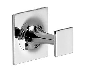 Gedy WIZARD Colgador toalla baño, Latón, Cromo, 4,9 x 4,6 x 4,9, Adhesivo