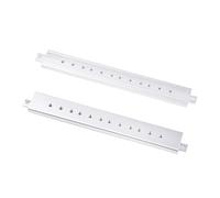 GeeekPi 2 barras transversales de aluminio de 10 pulgadas con agujeros de tornillo preperforados para gabinete de servidor DeskPi RackMate T0/T1/T2 (plateado)