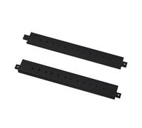 GeeekPi 2 barras transversales de aluminio de 10 pulgadas con agujeros de tornillo preperforados para gabinete de servidor DeskPi RackMate T0/T1/T2 (negro)